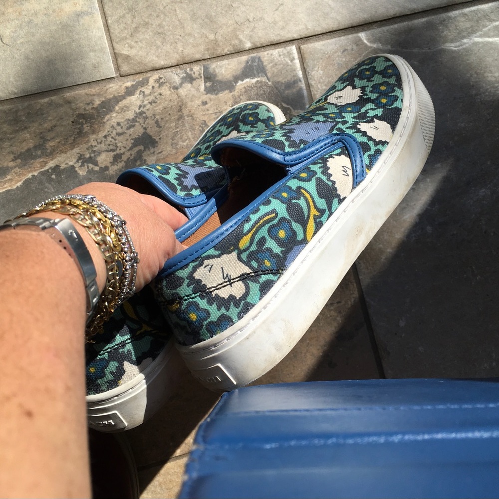 Coach 7.5 floral sneaker
